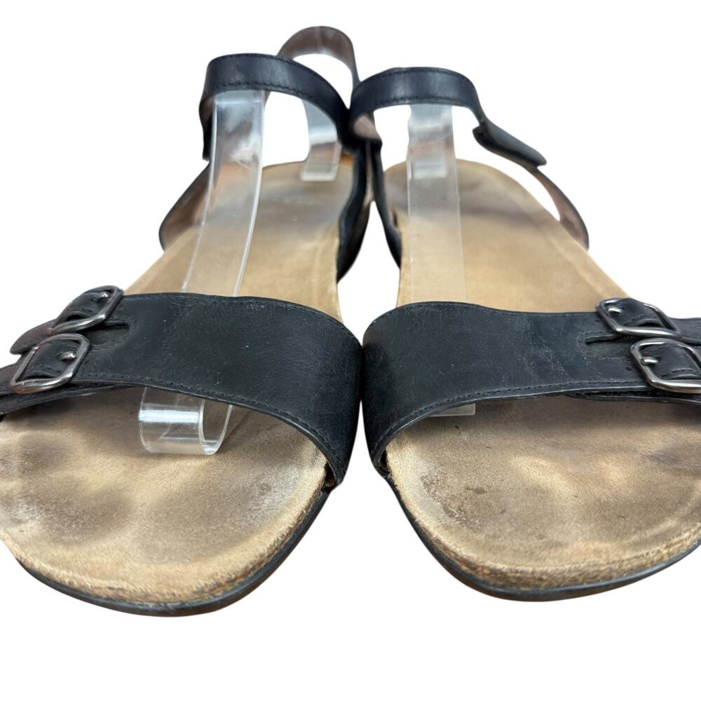 Dansko Rebekah 6021470200 Black Leather Sandals Ankle Strap Shoes sz 41 10.5 11 - Picture 7 of 16
